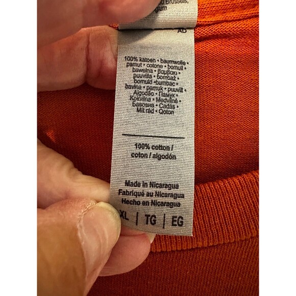 Gildan Burnt Orange Texas Longhorns Pumpkin Graphic XL T-Shirt - Picture 5 of 8